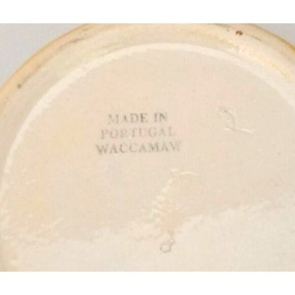 Vintage Waccamaw Pottery Cannisters Made in Portugal Set of 2  Kitchen - Picture 5 of 5